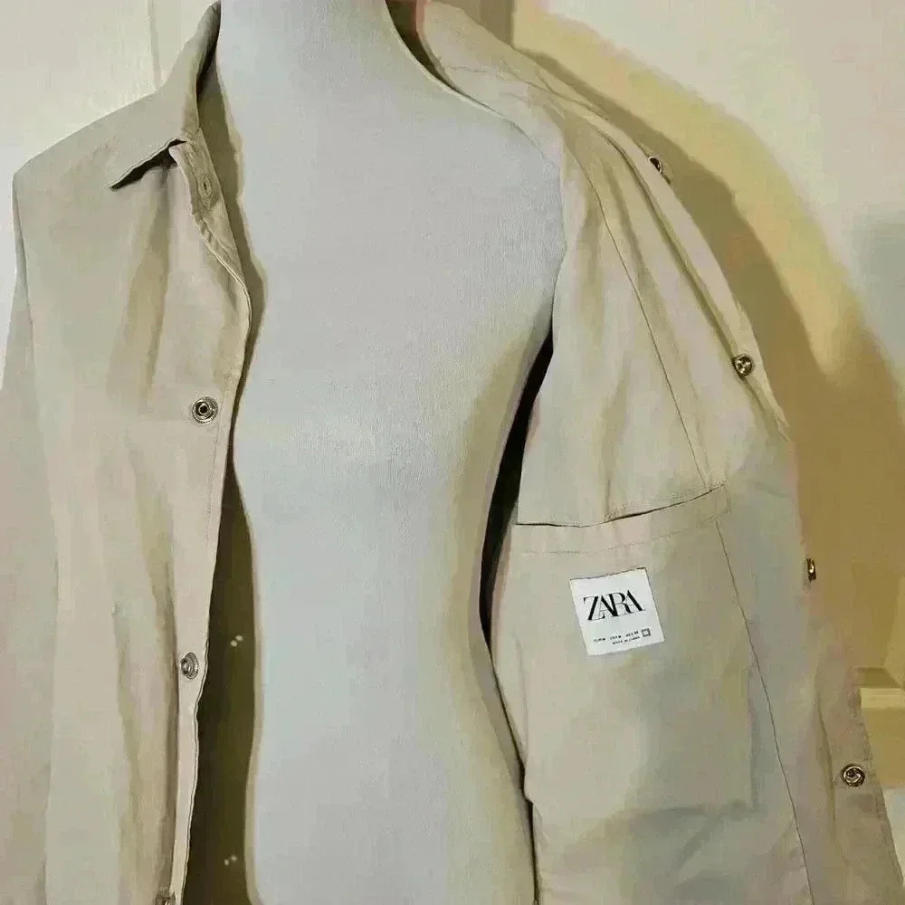 ZARA Casual Lightweight Jacket - Size 40 - Picture 8 of 9